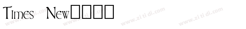 Times New字体转换